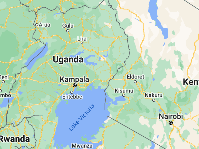 Map showing location of Namutumba (0.83611, 33.68611)