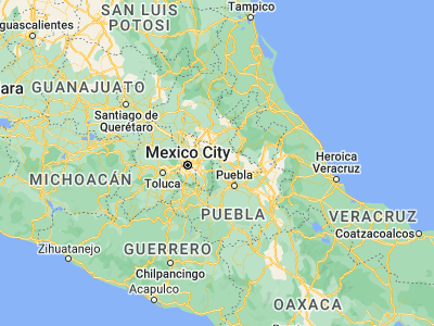 Map showing location of Nanacamilpa (19.49241, -98.53526)