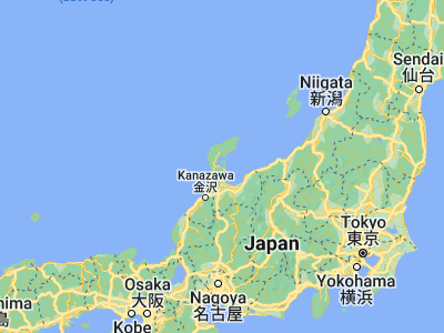 Map showing location of Nanao (37.05, 136.96667)