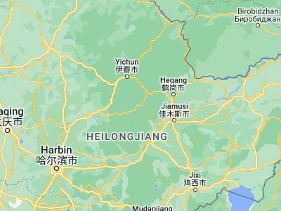 Map showing location of Nancha (47.13333, 129.26667)