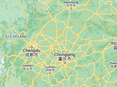 Map showing location of Nanchong (30.79508, 106.08474)