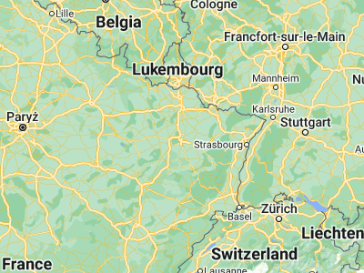 Map showing location of Nancy (48.68333, 6.2)