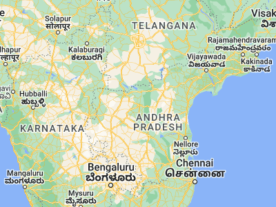 Map showing location of Nandyāl (15.48333, 78.48333)
