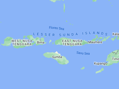 Map showing location of Nangalili (-8.7765, 120.131)
