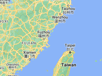 Map showing location of Nangan (26.15039, 119.93284)