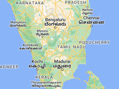 Map showing location of Nangavalli (11.75, 77.88333)