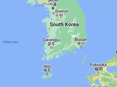 Map showing location of Nangen (35.41, 127.38583)