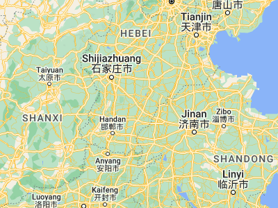 Map showing location of Nangong (37.35806, 115.37444)