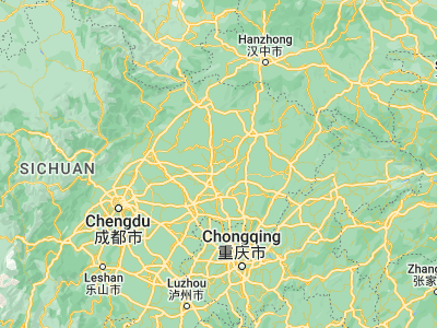 Map showing location of Nanlong (31.35333, 106.06309)