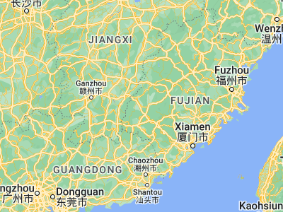 Map showing location of Nanshan (25.59905, 116.4961)