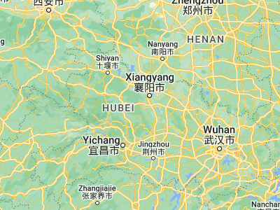 Map showing location of Nanzhang Chengguanzhen (31.78394, 111.82752)