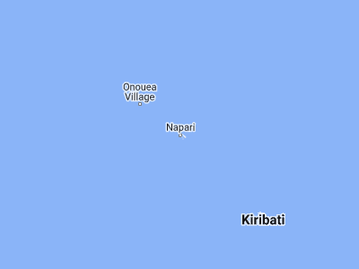 Map showing location of Napari Village (3.90806, -159.38832)