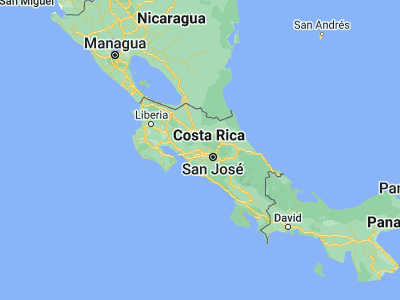 Map showing location of Naranjo (10.09866, -84.37824)
