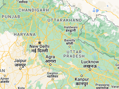 Map showing location of Narauli (28.48451, 78.71291)