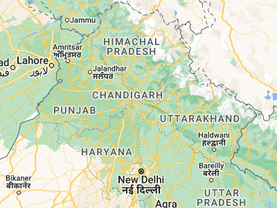 Map showing location of Nārāyangarh (30.47696, 77.12653)