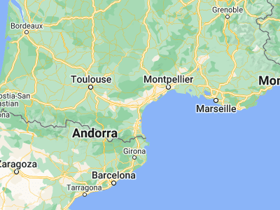 Map showing location of Narbonne (43.18333, 3)