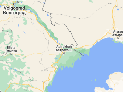 Map showing location of Narimanov (46.6927, 47.8498)