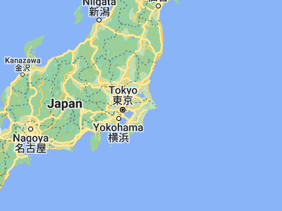 Map showing location of Narita (35.78333, 140.31667)