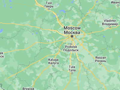 Map showing location of Naro-Fominsk (55.38752, 36.73307)