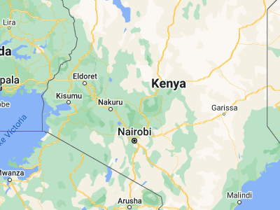 Map showing location of Naro Moru (-0.16756, 37.02129)