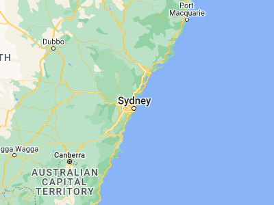Map showing location of Narrabeen (-33.71277, 151.29736)
