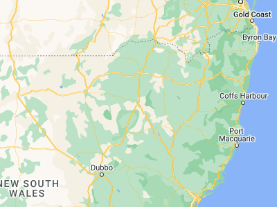 Map showing location of Narrabri (-30.32612, 149.78371)