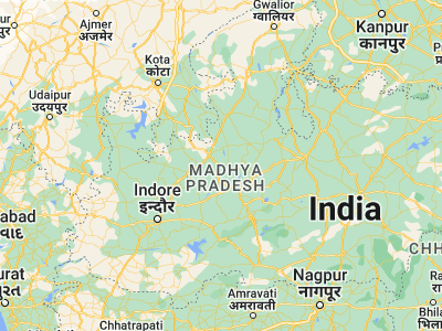 Map showing location of Narsinghgarh (23.70758, 77.09318)