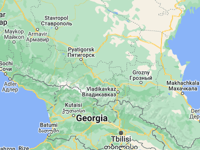 Map showing location of Nartkala (43.5575, 43.85083)
