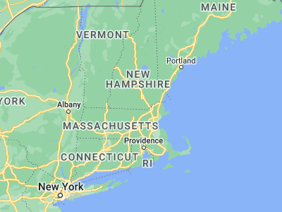 Map showing location of Nashua (42.76537, -71.46757)
