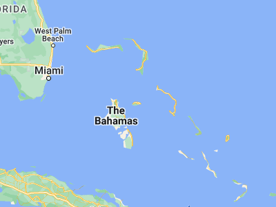 Map showing location of Nassau (25.05823, -77.34306)