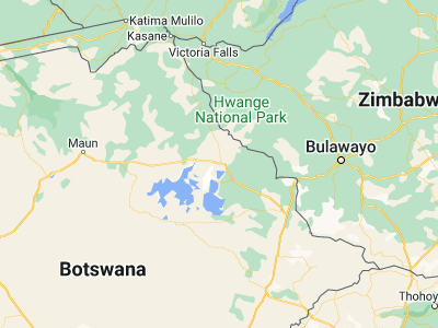 Map showing location of Nata (-20.21667, 26.18333)