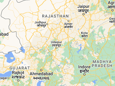Map showing location of Nāthdwāra (24.93805, 73.82392)