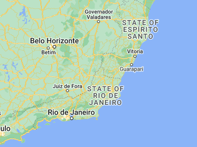 Map showing location of Natividade (-21.04222, -41.97333)