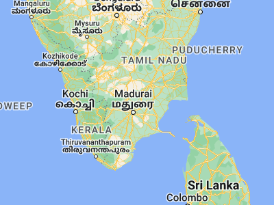 Map showing location of Nattam (10.22776, 78.22969)