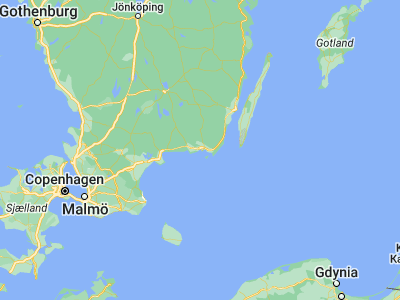 Map showing location of Nättraby (56.2, 15.51667)