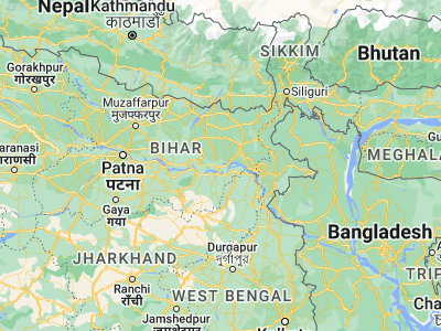 Map showing location of Naugachhia (25.38706, 87.09856)