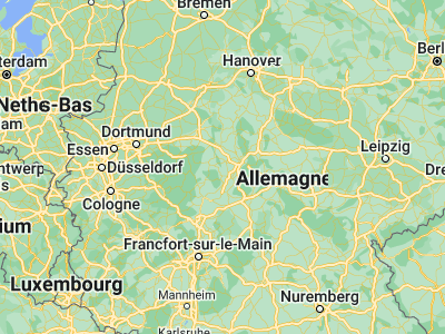 Map showing location of Naumburg (51.24816, 9.16569)
