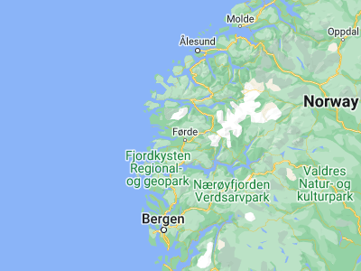 Map showing location of Naustdal (61.50896, 5.71675)