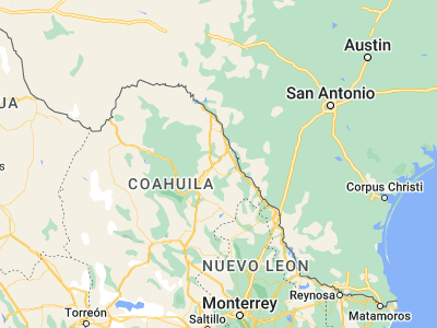 Map showing location of Nava (28.42071, -100.76565)