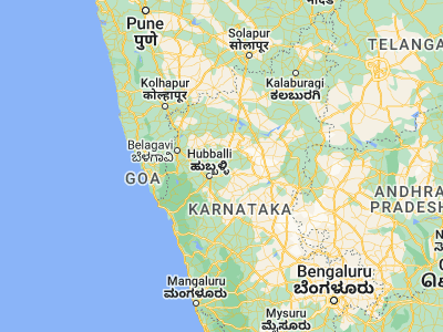 Map showing location of Navalgund (15.56667, 75.36667)
