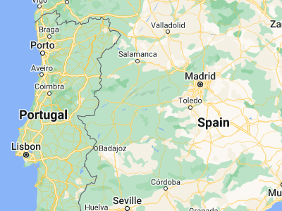 Map showing location of Navalmoral de la Mata (39.89158, -5.54064)