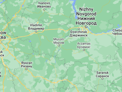 Map showing location of Navashino (55.5441, 42.1968)