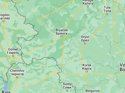 Map showing location of Navlya (52.82544, 34.4996)