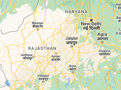 Map showing location of Nāwa (27.0195, 75.00226)