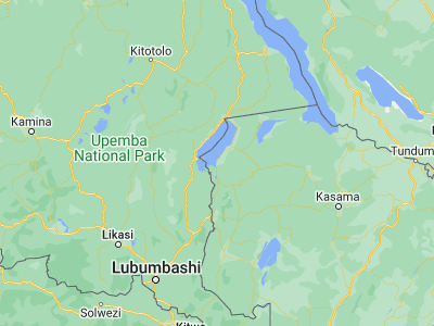 Map showing location of Nchelenge (-9.34506, 28.73396)