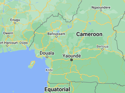 Map showing location of Ndikiniméki (4.76667, 10.83333)