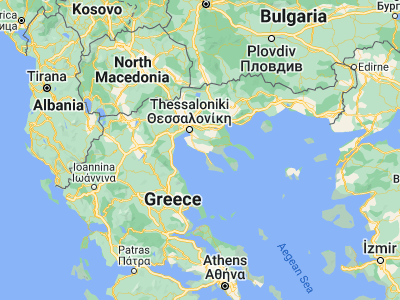 Map showing location of Néa Tríglia (40.3, 23.2)