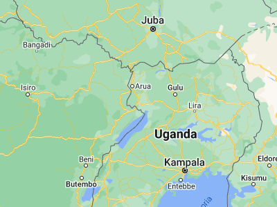 Map showing location of Nebbi (2.47826, 31.08894)