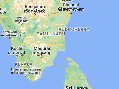 Map showing location of Needamangalam (10.77378, 79.41875)