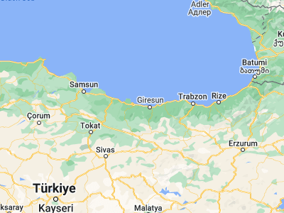 Map showing location of Nefsipiraziz (40.93333, 38.13333)